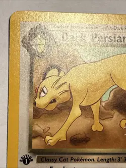 Dark Persian 42/82 1st Edition Team Rocket Pokemon TCG Vintage Card WOTC NM - Image 3