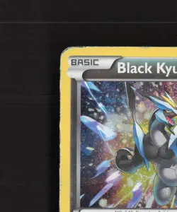 Black Kyurem BW58 Black & White Black Star Promo Holo Pokemon Card DMG - Image 3