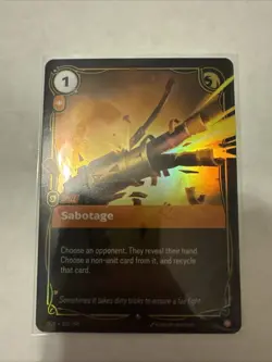 Riftbound Origins League of Legends Sabotage OGN 156/298 Trading Card - Image 1