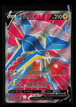 Vikavolt V (Full Art) 180/189 Ultra Rare SWSH03: Darkness Ablaze Pokemon Card - Image 1
