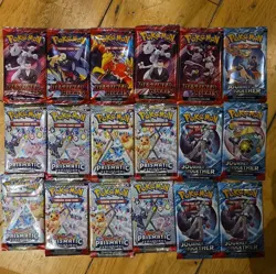 Pokemon TCG Cards, Prismatic Evolutions, DR, and JT Booster Packs. Sealed. - Image 1