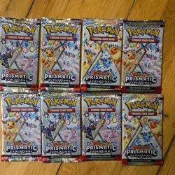 Pokemon TCG Cards, Prismatic Evolutions, DR, and JT Booster Packs. Sealed. - Image 2