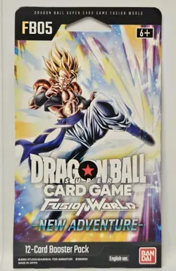 Dragon Ball Fusion World New Adventure FB05 12 Card Booster Pack English Version - Image 1