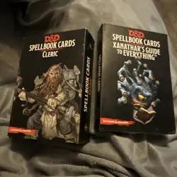D&D Spell book Cards Lot Cleric And Xanathar’s Guide - Image 1