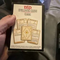 D&D Spell book Cards Lot Cleric And Xanathar’s Guide - Image 2