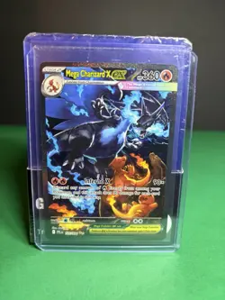 Pokemon Mega Charizard X EX Holo Stage 2 Trading Card 125/094 EX Specialty - Image 1