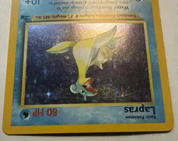 Pokemon Lapras Fossil 10/62 Holo Rare Unlimited English Card MP/LP - Image 3