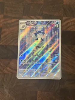 Pokemon TCG Poliwhirl Full Art 176/165 151 Card NM/M Condition - Image 1