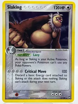 Slaking 13/108 EX Power Keepers Holo Rare Vintage Pokemon TCG Card - Image 1