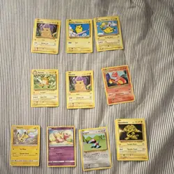 Pokemon TCG Lot 10 Cards Pikachu Raichu Mew Porygon Electabuzz Charmeleon - Image 1