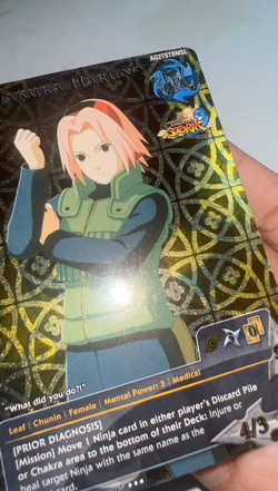 Naruto TCG CCG Sakura Haruno Card Super Rare Foil English Near Mint Very Rare - Image 2