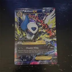 Pokemon M Absol EX Promo Full Art Holo XY63 Mega Evolution 210HP Card - Image 1