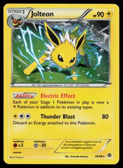 Jolteon 26/98 Holo Rare XY - Ancient Origins Pokemon Card - Image 1