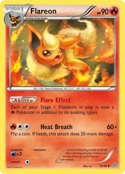 Flareon 13/98 Uncommon XY - Ancient Origins Pokemon Card - Image 1