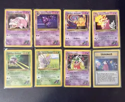 Vintage Sarbina's Gym Heroes Pokemon TCG 8 Card Lot 1999-2000 LP-MP - Image 1