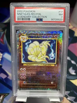 Ninetales - 17/110 - Reverse Holo - Legendary Collection - Pokemon Card - PSA 7 - Image 1
