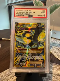 Primal Kyogre EX (Shiny Full Art) 96/98 XY - Ancient Origins Pokemon Card PSA 9 - Image 1