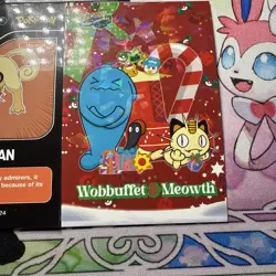 9 Cracked Ice Holo and non Holo Meowth Database NON-TCG Pokemon Cards lot - Image 4