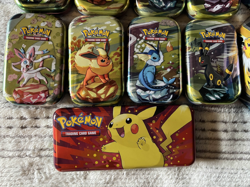 Lot of 18 Pokemon TCG Metal Tins - EMPTY NO PACKS OR CARDS! - Most With Coins! - Image 2