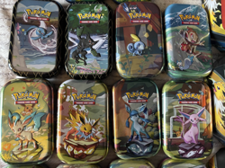 Lot of 18 Pokemon TCG Metal Tins - EMPTY NO PACKS OR CARDS! - Most With Coins! - Image 3