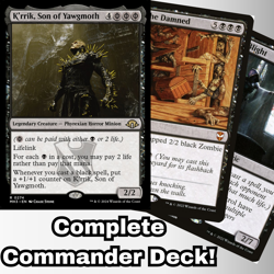 MTG Commander EDH K'rrik, Son of Yawgmoth 100 Cards Custom Deck Mono Black - Image 1