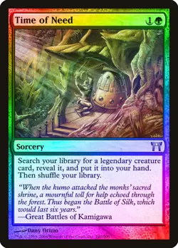Time of Need FOIL Champions of Kamigawa PLD Green Uncommon MTG CARD ABUGames - Image 1