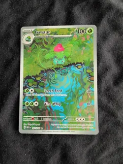 Pokemon TCG Ivysaur Scarlet Violet-151 Holo Card 167/165 IR English - Image 1