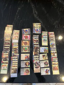 Harry Potter Base Set 105 cards & Quidditch Cup 32 cards lot. 2 foils. LP - Image 1