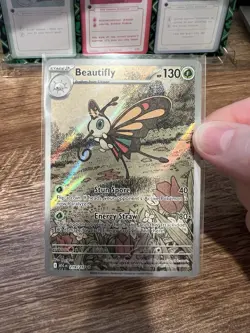 Beautifly #219/217 Ascended Heroes Pokemon Full Art Rare Holo NM Near Mint Card - Image 2