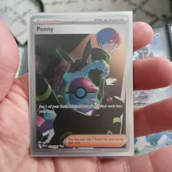 Penny 239/091 SV: Paldean Fates Holo SIR Illustration Pokemon Card Trainer Full - Image 3