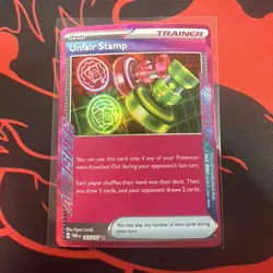 Unfair Stamp 165/167 Twilight Masquerade ACE SPEC Pokemon Card - Image 1