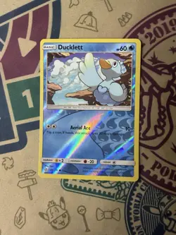 Ducklett 59/236 Reverse Holo Pokemon TCG Card Cosmic Eclipse - Image 3