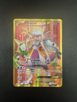 Pokemon Mewtwo EX Full Art Secret Rare Holo Card Breakthrough 164/162 XY - Image 1