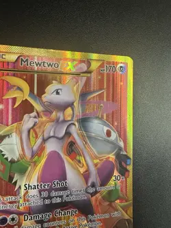 Pokemon Mewtwo EX Full Art Secret Rare Holo Card Breakthrough 164/162 XY - Image 3