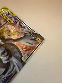 Pokemon Pikachu & Zekrom GX SM168 Sun & Moon Team Up Promo - Heavy Play - Image 5