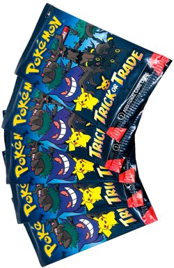 Pokemon 5 Packs of 2024 Unopened Trick or Trade Packs NEW - Image 1