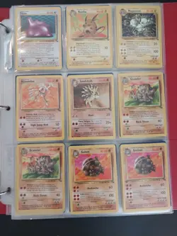Pokemon Vintage Binder Unlimited Fossil Set Collection Lot - Image 1