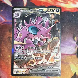 Pokemon TCG Team Rocket's Nidoking EX 233/182 Destined Rivals SIR - Image 1