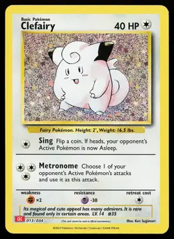 Clefairy 013/034 Holo CLC Trading Card Game Classic Pokemon Card - Image 1