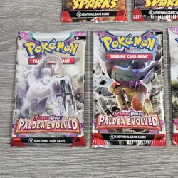 Pokemon TCG Booster Pack Bundle Surging Sparks Paldea Evolved Full Art Sets New - Image 2