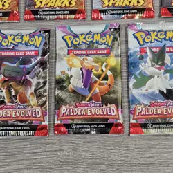 Pokemon TCG Booster Pack Bundle Surging Sparks Paldea Evolved Full Art Sets New - Image 3