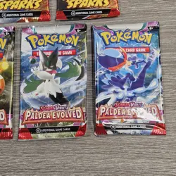 Pokemon TCG Booster Pack Bundle Surging Sparks Paldea Evolved Full Art Sets New - Image 4