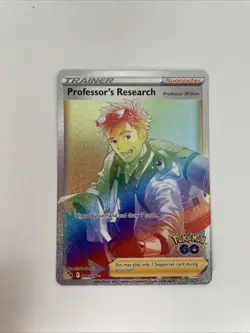 Professor's Research (Secret) 084/078 Pokemon GO Holo TCG Card - Image 1