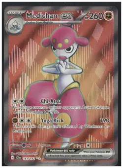 Pokemon SV07: Stellar Crown #161/142 Medicham ex - Image 1