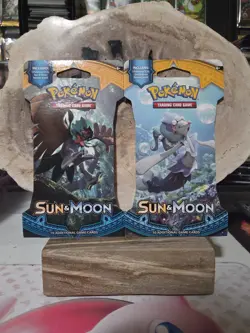 (Lot of 2) Pokemon Sun And Moon Base Sleeved Booster Packs Factory Sealed - Image 1