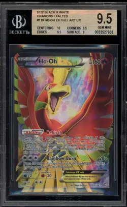 Pokemon Ho-Oh EX Dragons Exalted Full Art #119 BGS 9.5 Gem Mint - Image 1