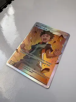 Pokemon Brock's Grit Ultra Rare Full Art Trainer SM-Team Up 172/181 Holo English - Image 2