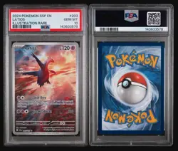 PSA 10 LATIOS 203 2024 POKEMON SSP EN-SURGING SPARKS | ILLUSTRATION RARE - Image 3