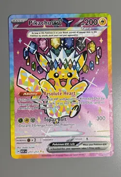Pokemon TCG Pikachu EX 277/217 Ascended Heroes SIR NM - Image 1