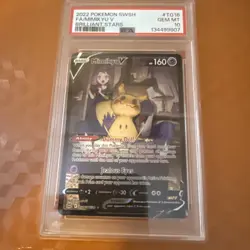 Pokemon TCG Brilliant Stars Mimikyu V Full Art PSA 10 GEM MINT - Image 1